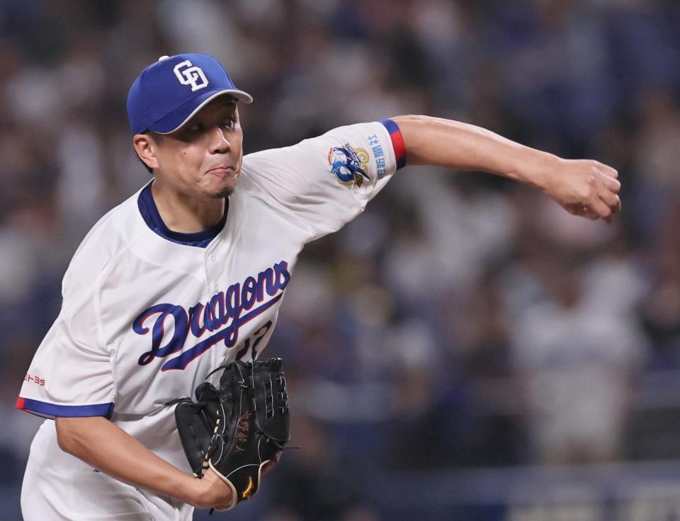 先発し、投げ込む大野（撮影・田中太一）