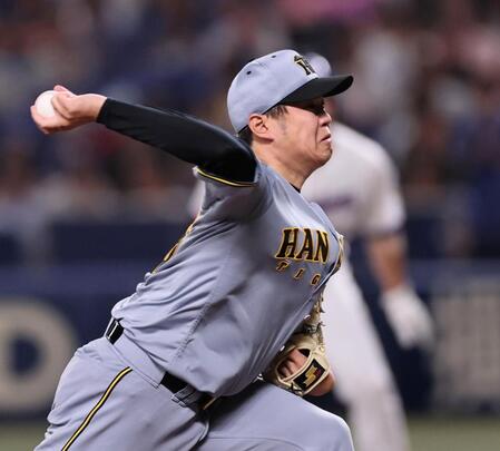 先発し、投げ込む西勇（撮影・田中太一）