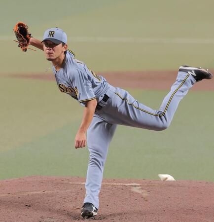 力投する先発の伊藤将（撮影・西田忠信）