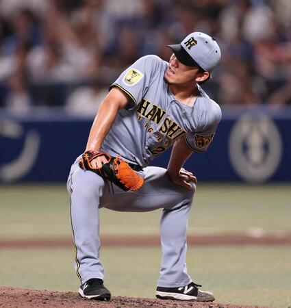 ５回、福永にソロを許す伊藤将（撮影・田中太一）