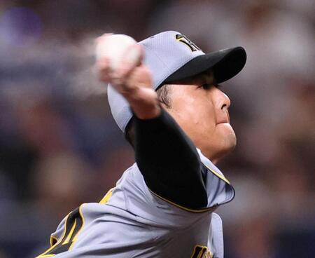 ５回、中日打線を無失点に抑える岡留（撮影・田中太一）