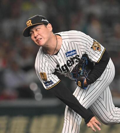 ８回、力投する木下（撮影・飯室逸平）