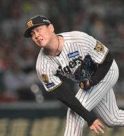 ８回、力投する木下（撮影・飯室逸平）