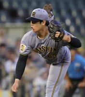 先発で好投する石黒（撮影・坂部計介）