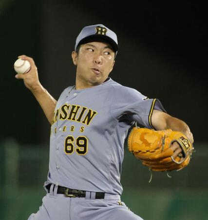 ７回に登板した石井（撮影・坂部計介）
