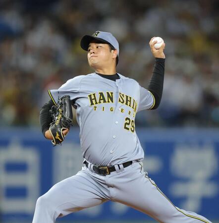 力投する高橋（撮影・吉澤敬太）
