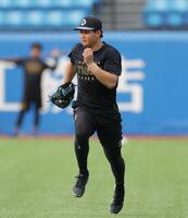 元気に走る森下（撮影・吉澤敬太）