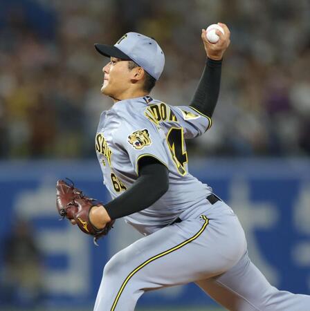 力投する岡留（撮影・吉澤敬太）