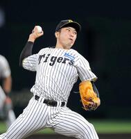 　１回を無失点に抑えた石井（撮影・西田忠信）