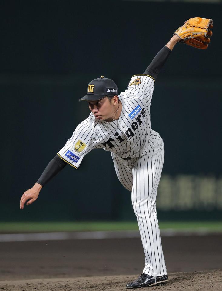 ６回から登板する石井（撮影・西田忠信）