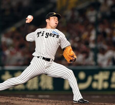 ８回、ＤｅＮＡ打線を無失点に抑える石井（撮影・田中太一）