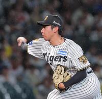 ２番手で力投する神宮（撮影・西田忠信）