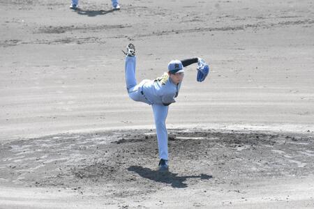 力投する下村