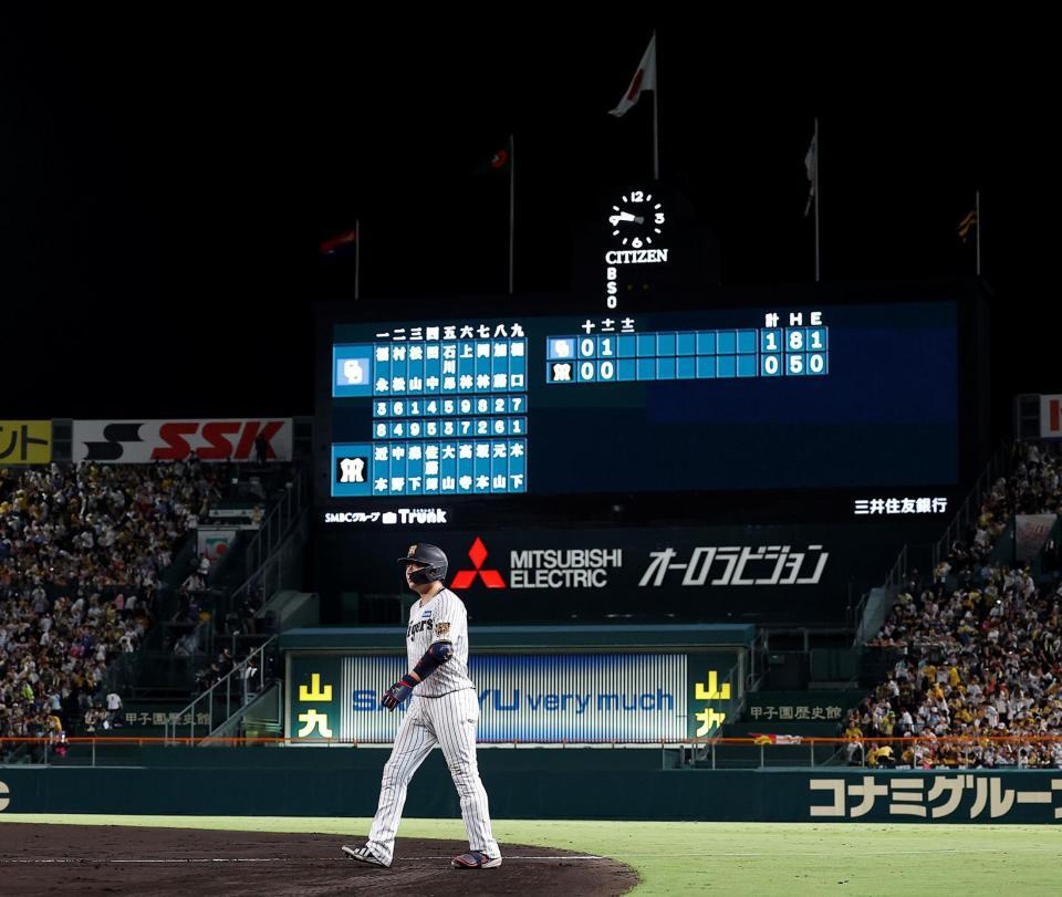 １１回、大山が三ゴロに倒れ試合終了となる（撮影・西田忠信）
