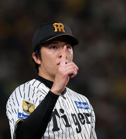 中日戦に先発して９回無失点だった才木（撮影・西田忠信）＝１３日
