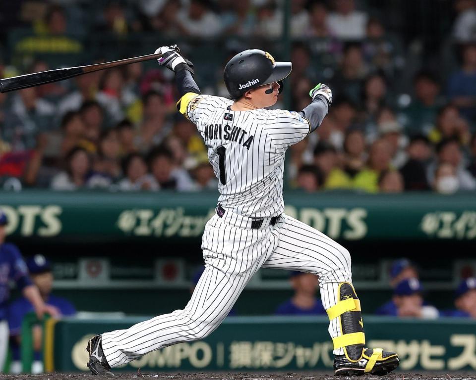 ３回、中前打を放つ森下（撮影・西田忠信）