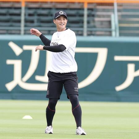 １軍に合流した木浪（撮影・西田忠信）
