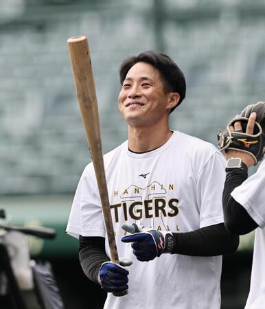 １軍に合流した木浪（撮影・田中太一）