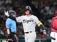 ６回、見逃し三振に倒れた森下（撮影・西田忠信）