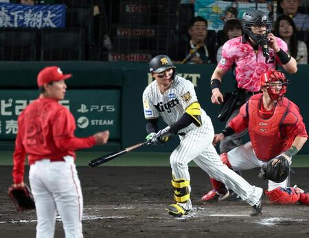 ８回、森下は三塁併殺に倒れる（撮影・山口登）