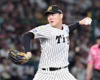 ８回、力投する及川（撮影・山口登）