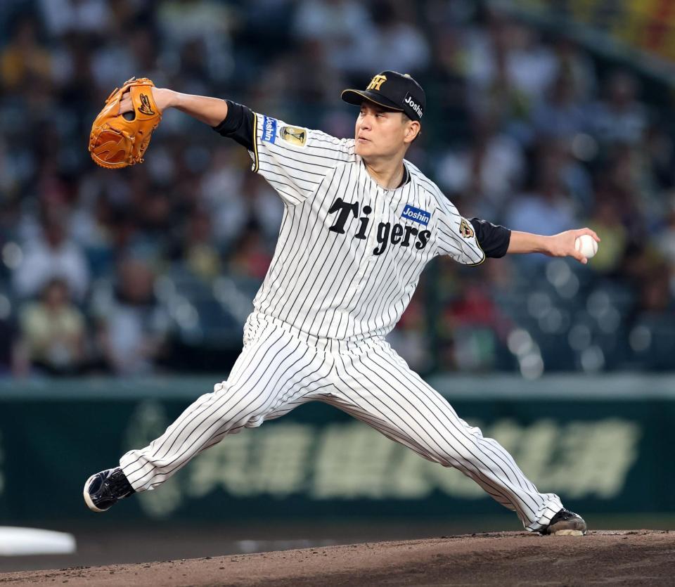 先発し力投する大竹（撮影・山口登）