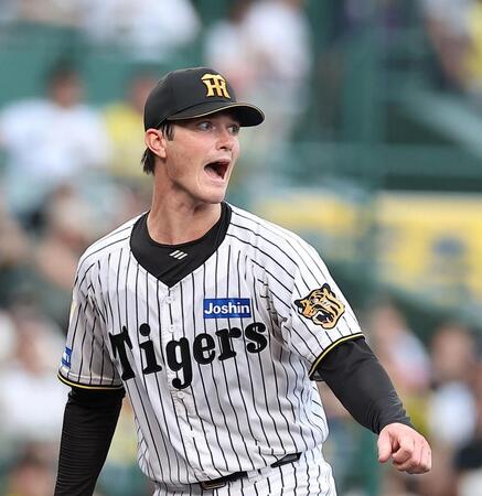 ３回、筒香に同点打を許すルーカス（撮影・西田忠信）