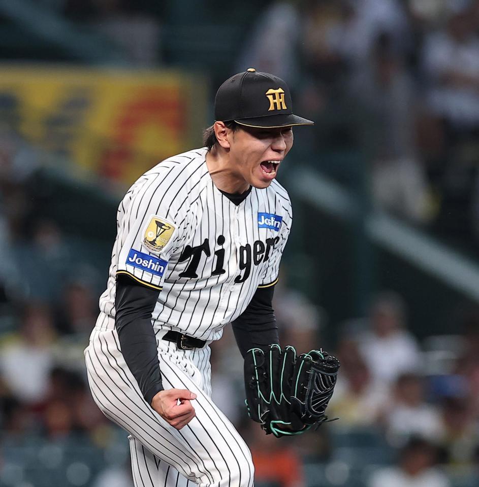 １０回、牧を三振に仕留め、ほえる工藤（撮影・西田忠信）