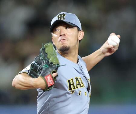 ヤクルト打線を相手に力投する伊藤将（撮影・西岡正）