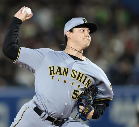 ５回、ヤクルト打線を無失点に抑える木下（撮影・田中太一）