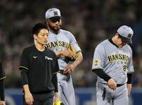 １０回途中で降板するドリス（撮影・田中太一）