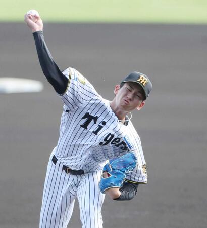 　力投する先発の今朝丸（撮影・中田匡峻）