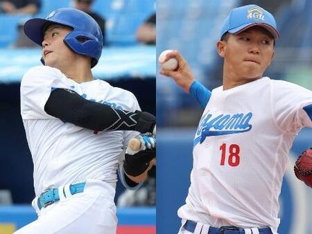 青学大の渡部海（左）、鈴木泰成