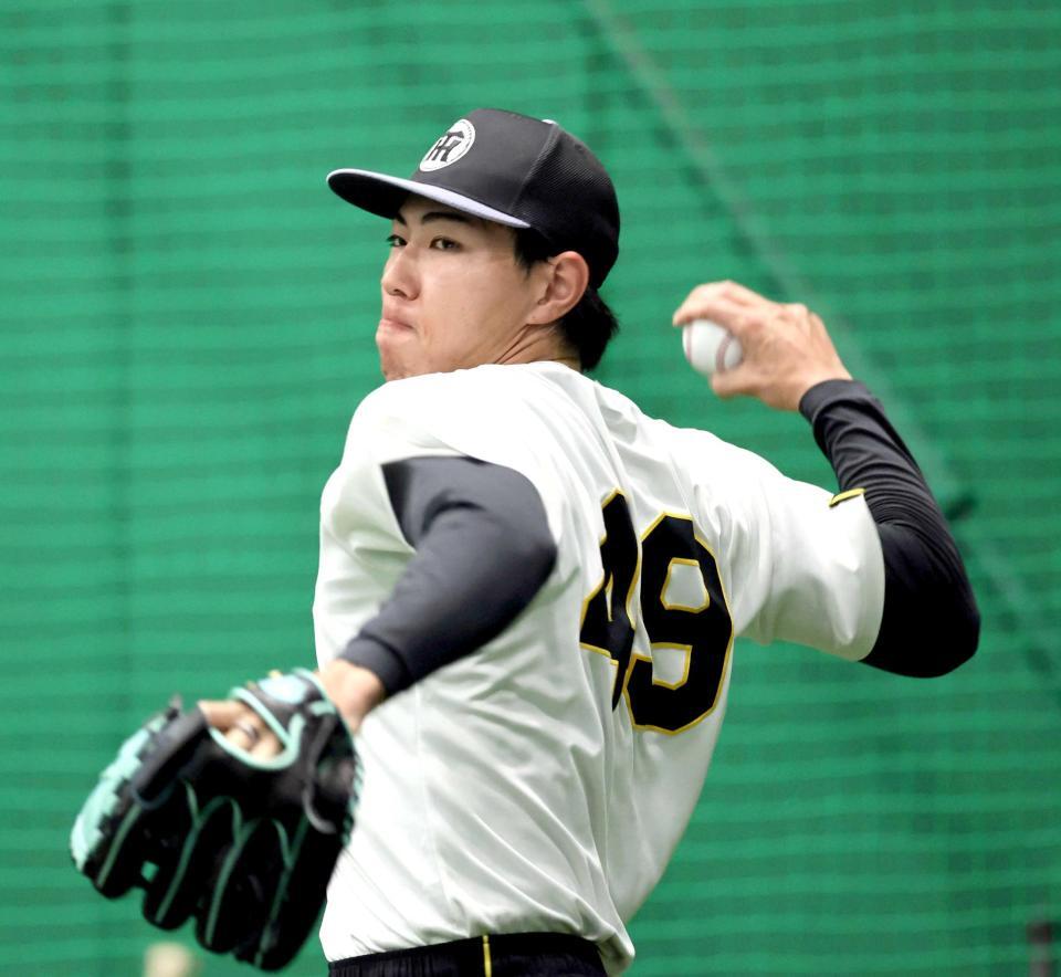 　キャッチボールする工藤（撮影・山口登）