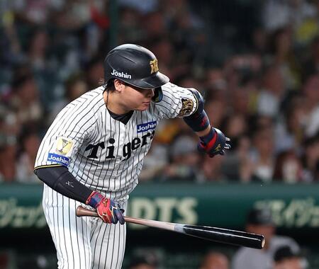 ９回、同点打を放つ大山（撮影・西田忠信）