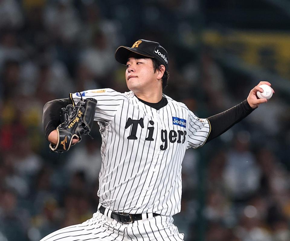 ８回、力投する高橋（撮影・西田忠信）