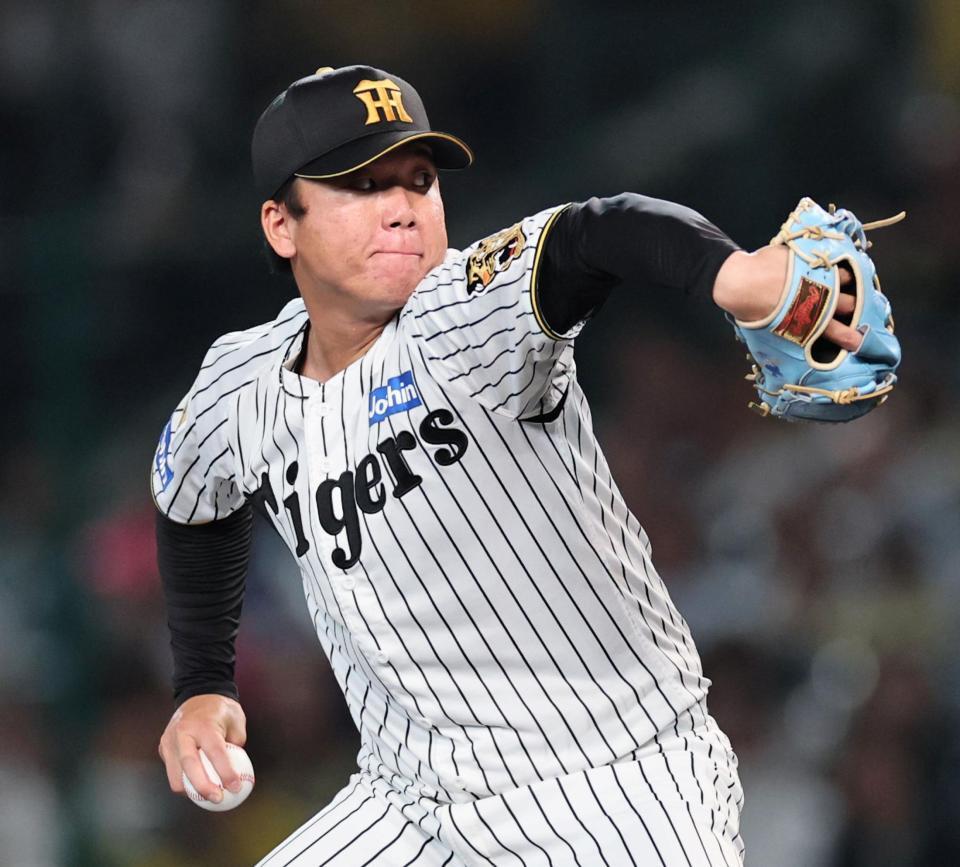 先発し、投げ込む村上（撮影・田中太一）