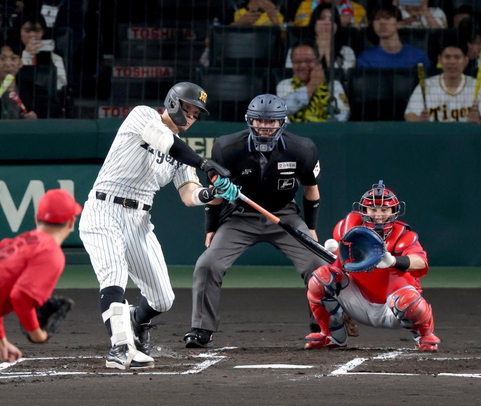１回・佐藤輝（撮影・立川洋一郎）