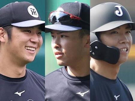（左から）井坪、山崎、川崎