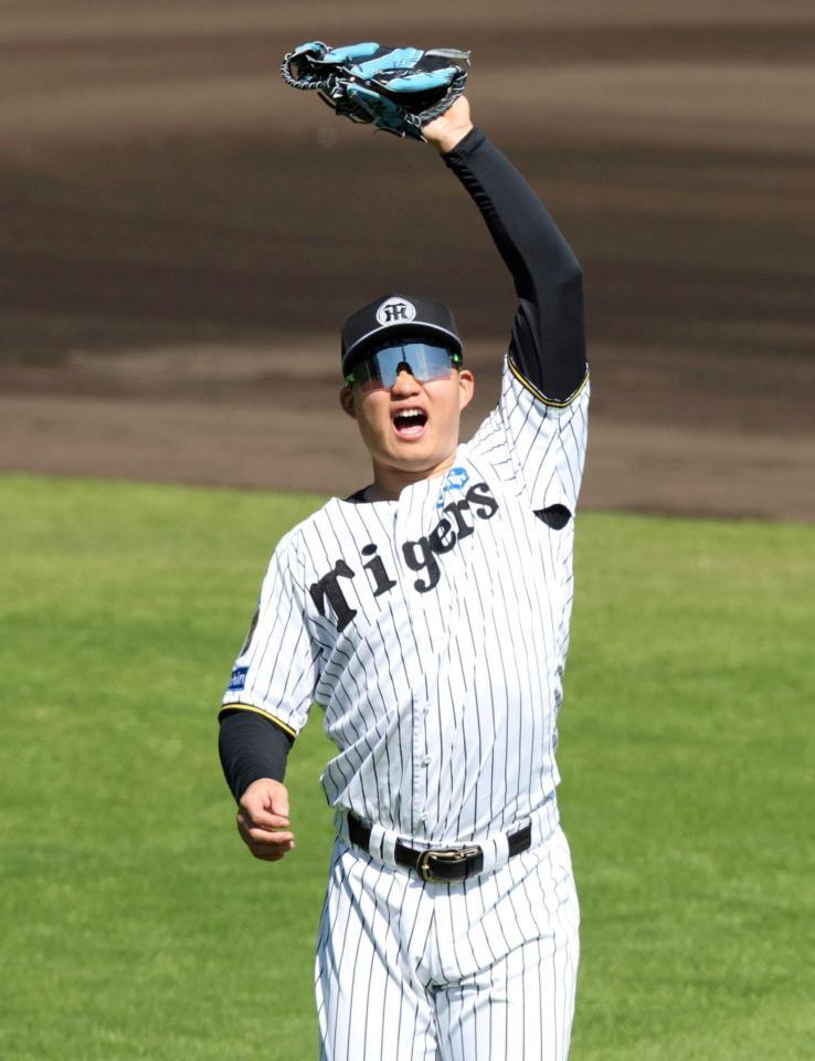 　声を出す森下（撮影・中田匡峻）
