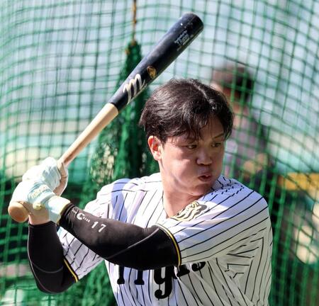 トス打撃でバットを振り込む伏見（撮影・山口登）