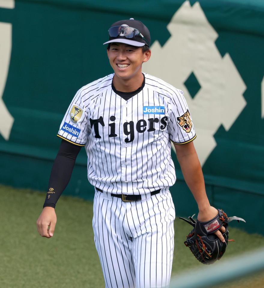 １軍に合流して練習する立石（撮影・立川洋一郎）