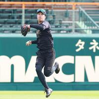 １軍に合流した岡城（撮影・西田忠信）