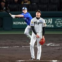 ３回、才木は佐野に先制３ランを許す（撮影・山口登）