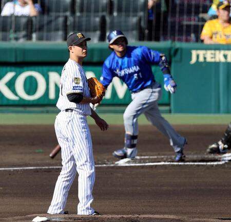 １回、大竹が宮崎に先制犠飛を許す（撮影・山口登）