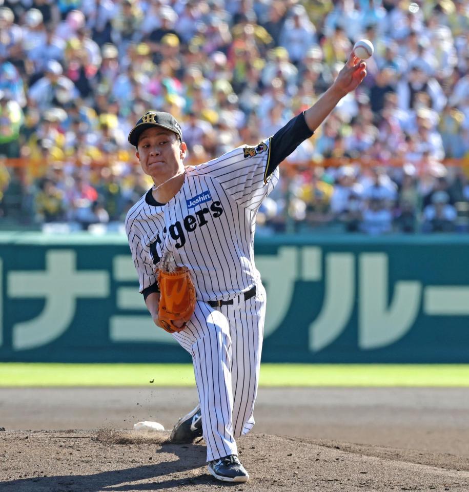 ＤｅＮＡ打線を相手に力投する大竹（撮影・立川洋一郎）