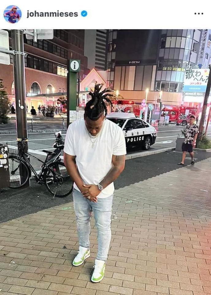 ミエセス氏のインスタグラム（＠ｊｏｈａｎｍｉｅｓｅｓ）から