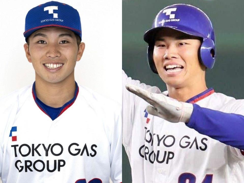（左から）東京ガス・越川海翔、藤澤涼介