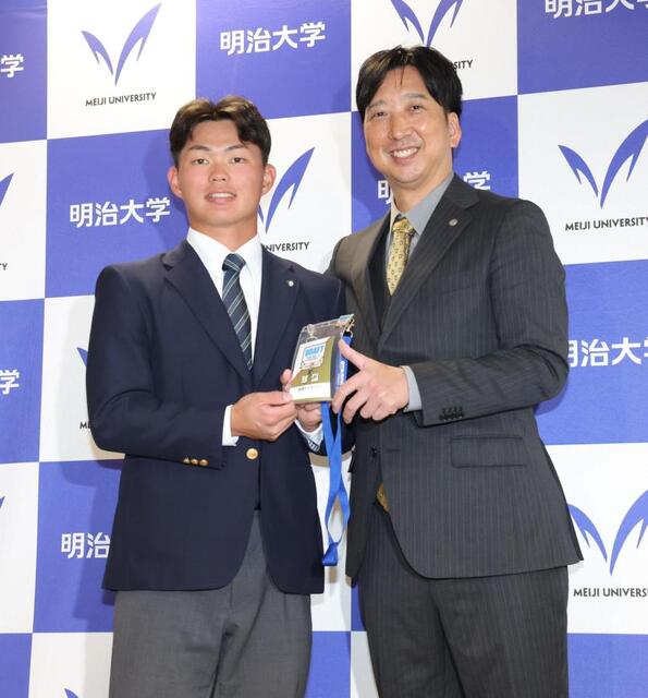 阪神 ドラフト1位・榊原に指名あいさつ