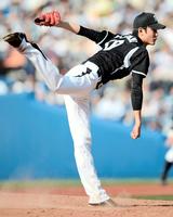 　６回を３失点で３勝目を挙げた阪神・藤浪＝横浜